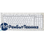 Клавиатура для ноутбука Toshiba Satellite P205-S6237 серая (шлейф по центру)