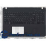 Клавиатура для ноутбука Sony FIT 15 SVF15 черная топ-панель c подсветкой