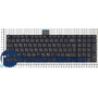 Клавиатура для ноутбука Toshiba Satellite C55 C55-A C55dt черная (с рамкой)
