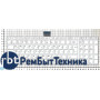 Клавиатура для ноутбука Toshiba Satellite C55 C55-A C55dt белая (с рамкой)