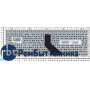 Клавиатура для ноутбука DNS 0170720 Clevo W350 w370 черная (плоский ENTER)