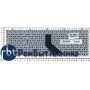 Клавиатура для ноутбука DNS 0170720 Clevo W350 w370 черная (большой ENTER)