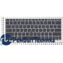 Клавиатура для ноутбука HP Elitebook 2170P черная серая рамка