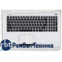 Клавиатура для ноутбука Asus K501L, K501LB, K501LX, K501U черная топ-панель серебристая Клавиатура для ноутбука Asus K501L, K501LB, K501LX, K501U черная топ-панель серебристая