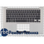 Клавиатура для ноутбука Asus UX32 UX32A UX32V UX32VD BX32 UX32E черная топ-панель серебристая