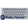 Клавиатура для ноутбука HP Envy 13-d серебристая с подсветкой