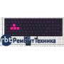 Клавиатура для ноутбука Asus ROG GL502VM черная без рамки с фиолетовой подсветкой