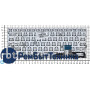 Клавиатура для ноутбука Asus ZenBook UX301 серебристая без рамки с подсветкой Клавиатура для ноутбука Asus ZenBook UX301 серебристая без рамки с подсветкой