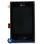 Модуль (Матрица, экран, дисплей + тачскрин) LG Optimus L3 E400 с рамкой черный