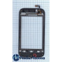 Сенсорное стекло(тачскрин) Huawei Ascend Y210 с рамкой черный