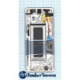 Модуль (Матрица, экран, дисплей + тачскрин) Samsung Galaxy Note 8 SM-N950F/DS черный с золотистой рамкой